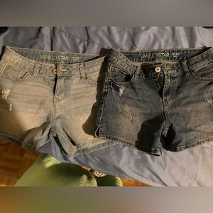 Vanilla star Mid rise midi shorts